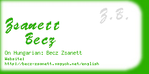 zsanett becz business card